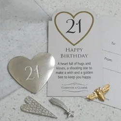 21st Birthday Pocket Charms