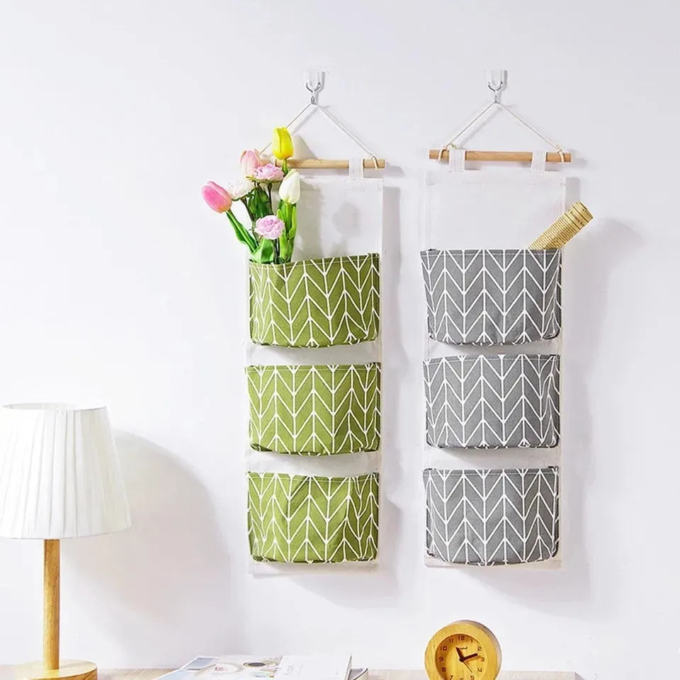 3 Grids Wall Hanging Storage Organizer