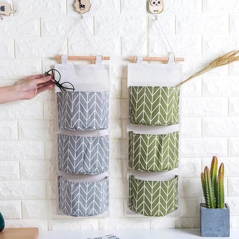 3 Grids Wall Hanging Storage Organizer