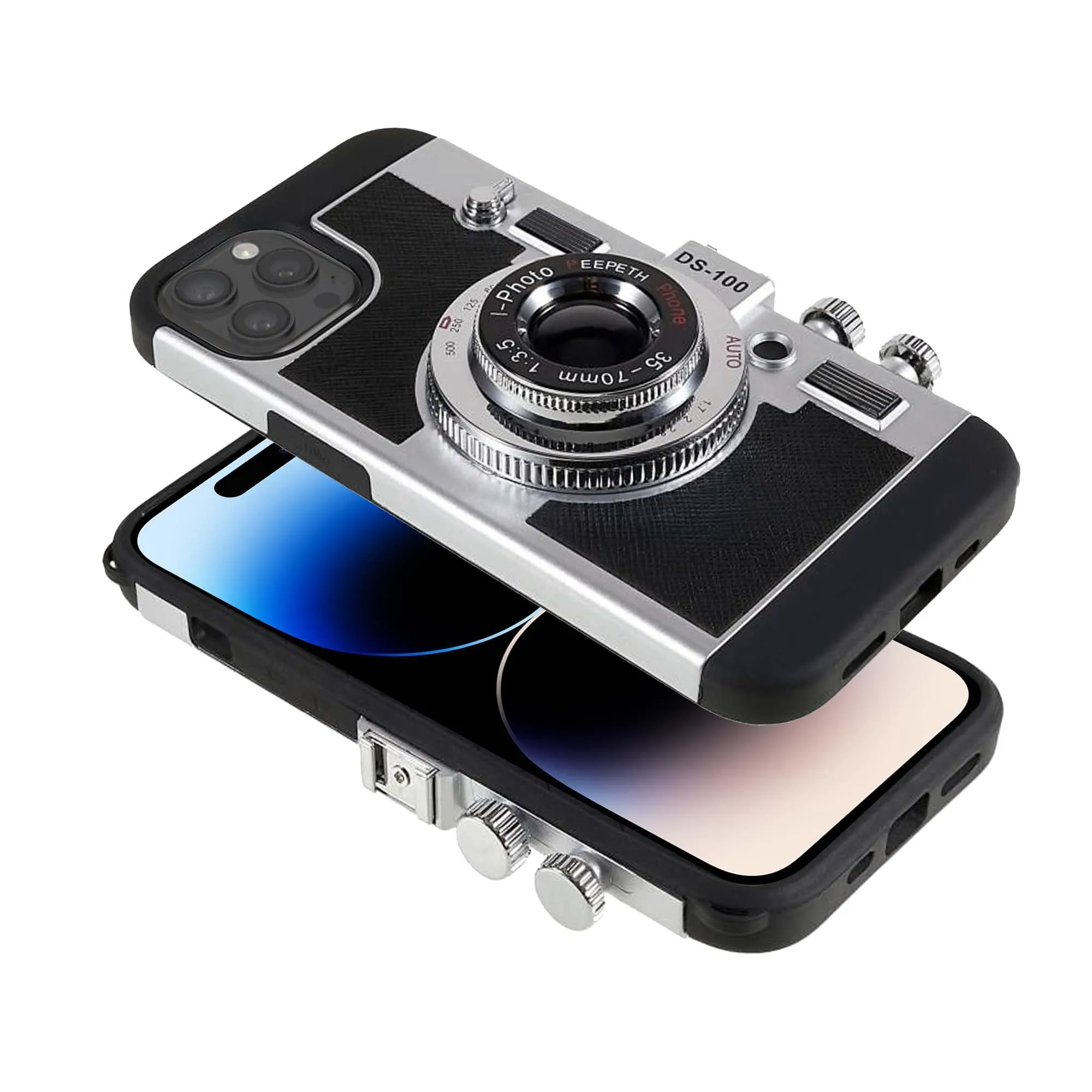 3D Camera lanyard Back Cover For Apple iPhone 14 Pro