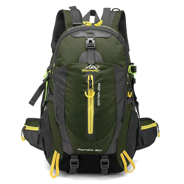 40L Waterproof Tactical Backpack Hiking Bag Cycling Climbing Backpack Laptop Rucksack Travel Outdoor Bags Men Women Sports Bag