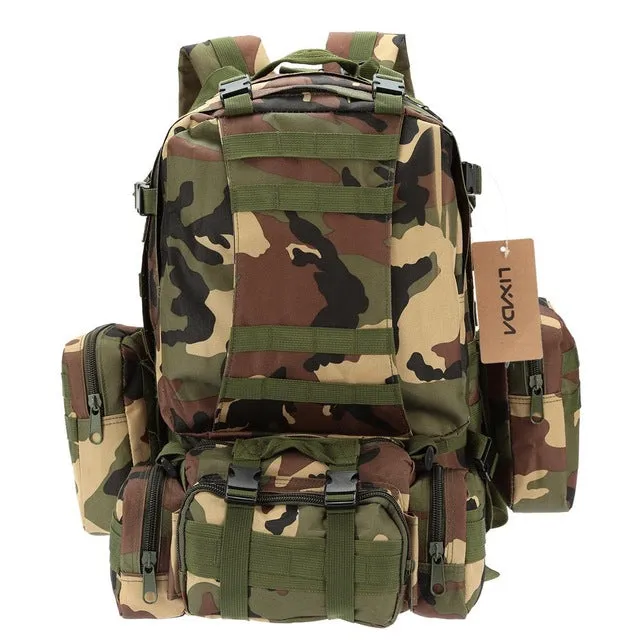 50L Outdoor Military Molle Tactical Bag Rucksack