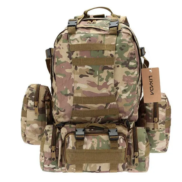 50L Outdoor Military Molle Tactical Bag Rucksack