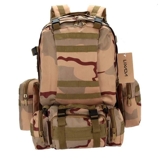 50L Outdoor Military Molle Tactical Bag Rucksack