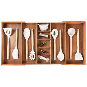 Acacia Utensils & Junk Drawer Organizer (Expands 18.5-33in)