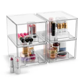 Acrylic Organizer Storage Drawers (4 Drawer)