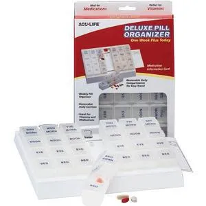 Acu-Life Deluxe Pill Organizer 'One Week Plus Today'