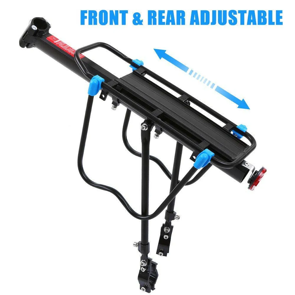 Adjustable Bike Cargo Rack Aluminum Alloy Mountain Bike Bicycle Rear Rack Bicycle Pannier Luggage Carrier Rack