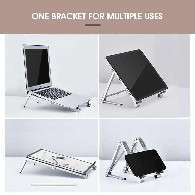 Adjustable Folding Notebook Phone Holder Stand