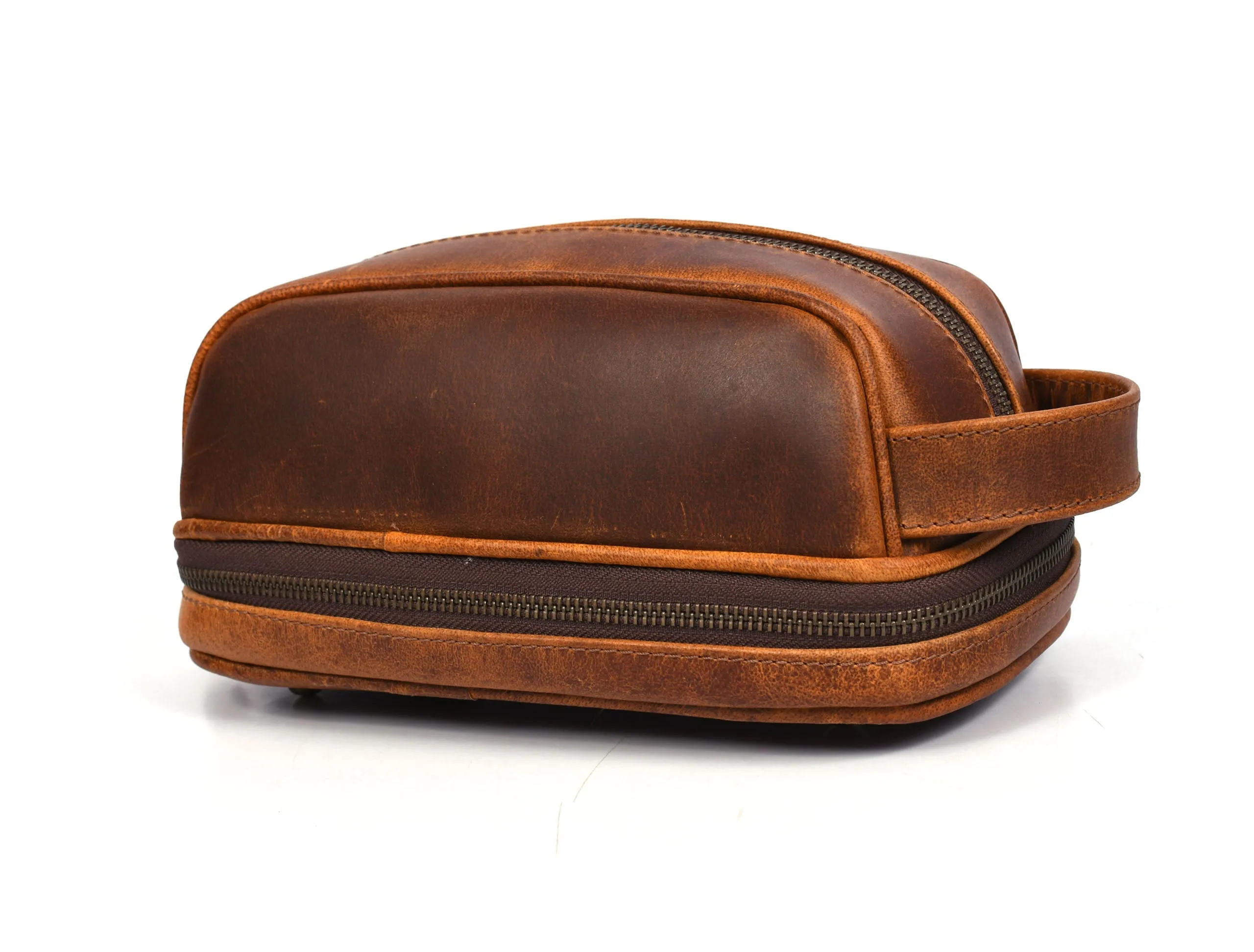 Akron Leather Toiletry Bag