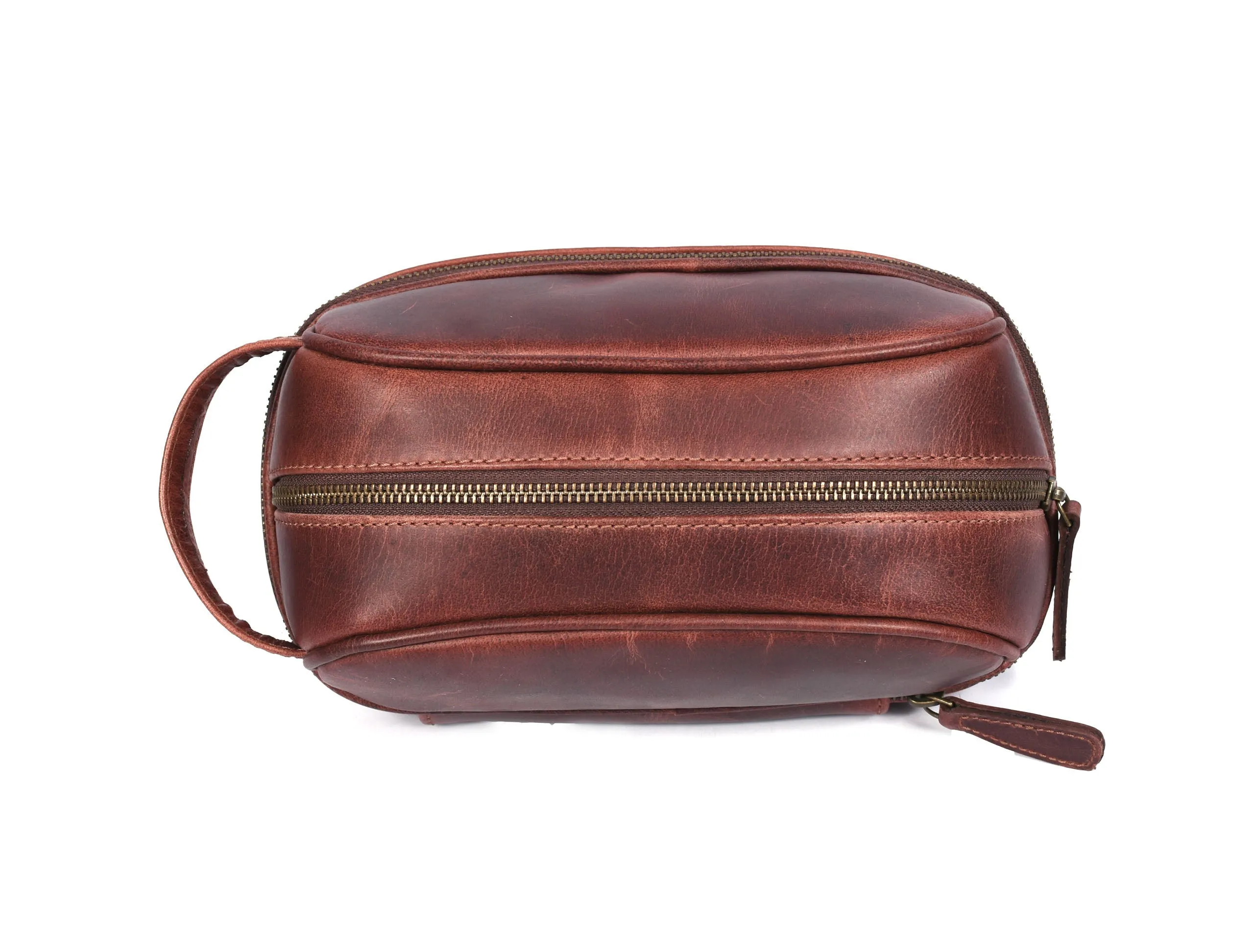 Akron Leather Toiletry Bag