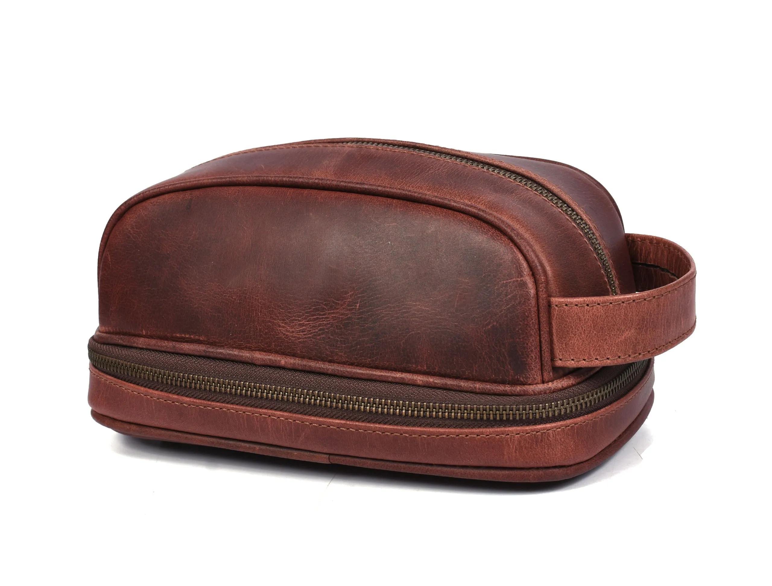 Akron Leather Toiletry Bag