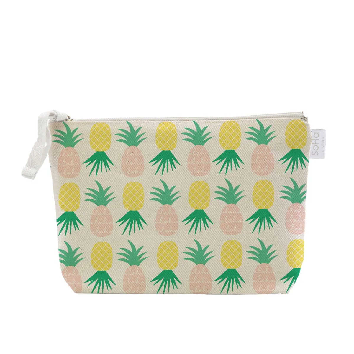 *Aloha Pineapple Pastels Cosmetic Bags, Large