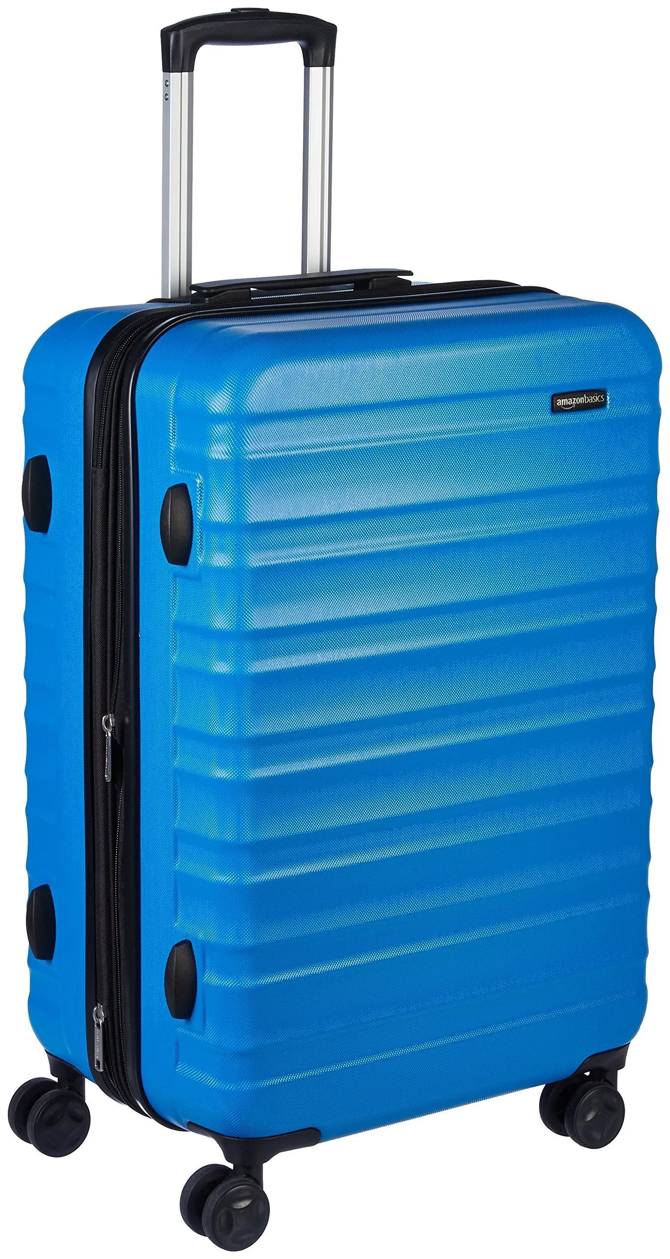 Amazon Basics Suitcase, Hardside Luggage with Spinner Wheels, Scratch-Resistant Surface, Light Blue, 30-Inch