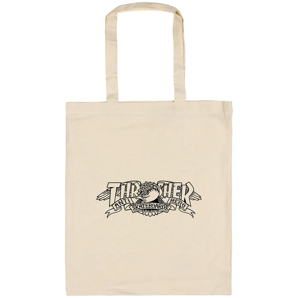 ANTIHERO X THRASHER TOTE BAG NATURAL