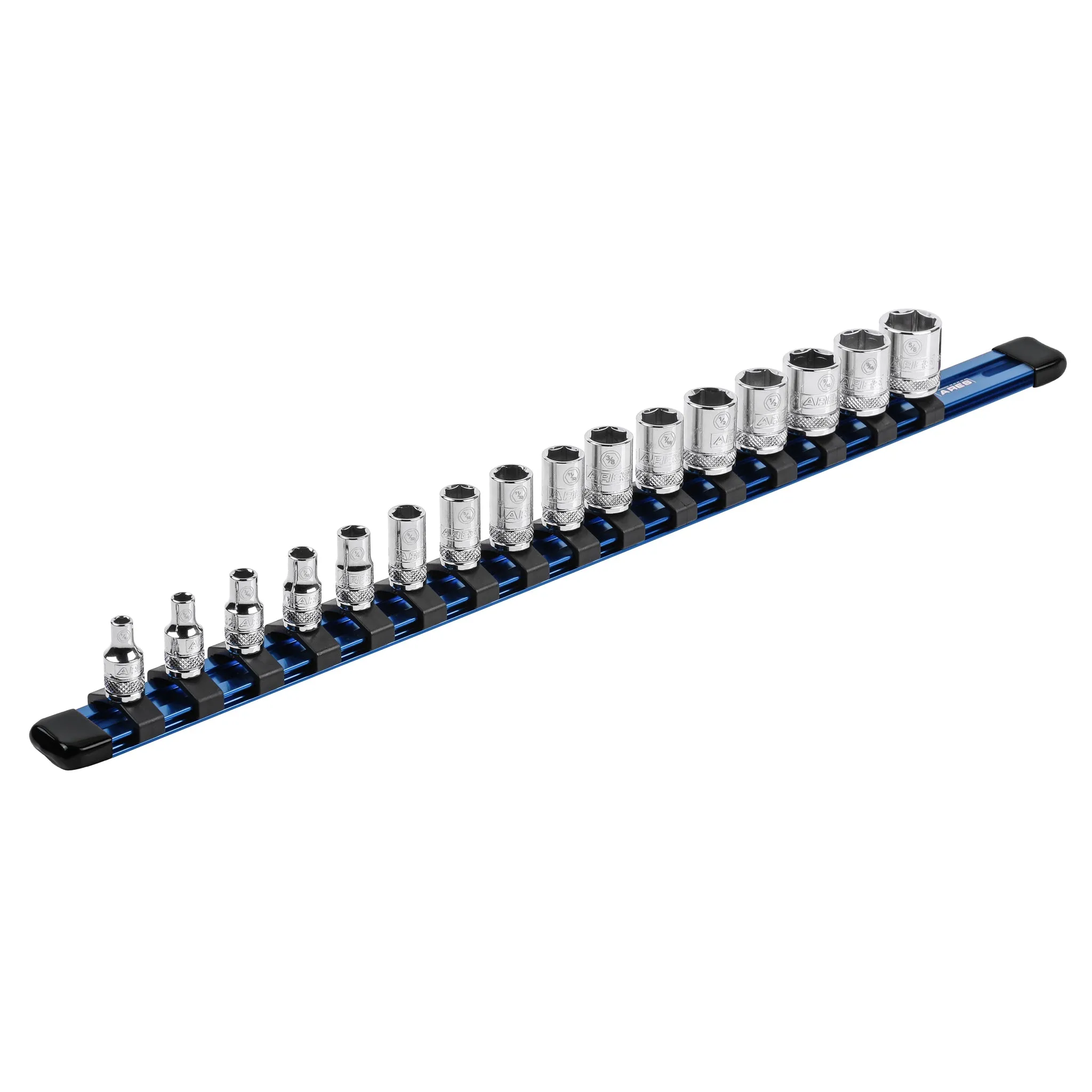 ARES 60042 - 1/4" Drive Blue Aluminum Socket Rail