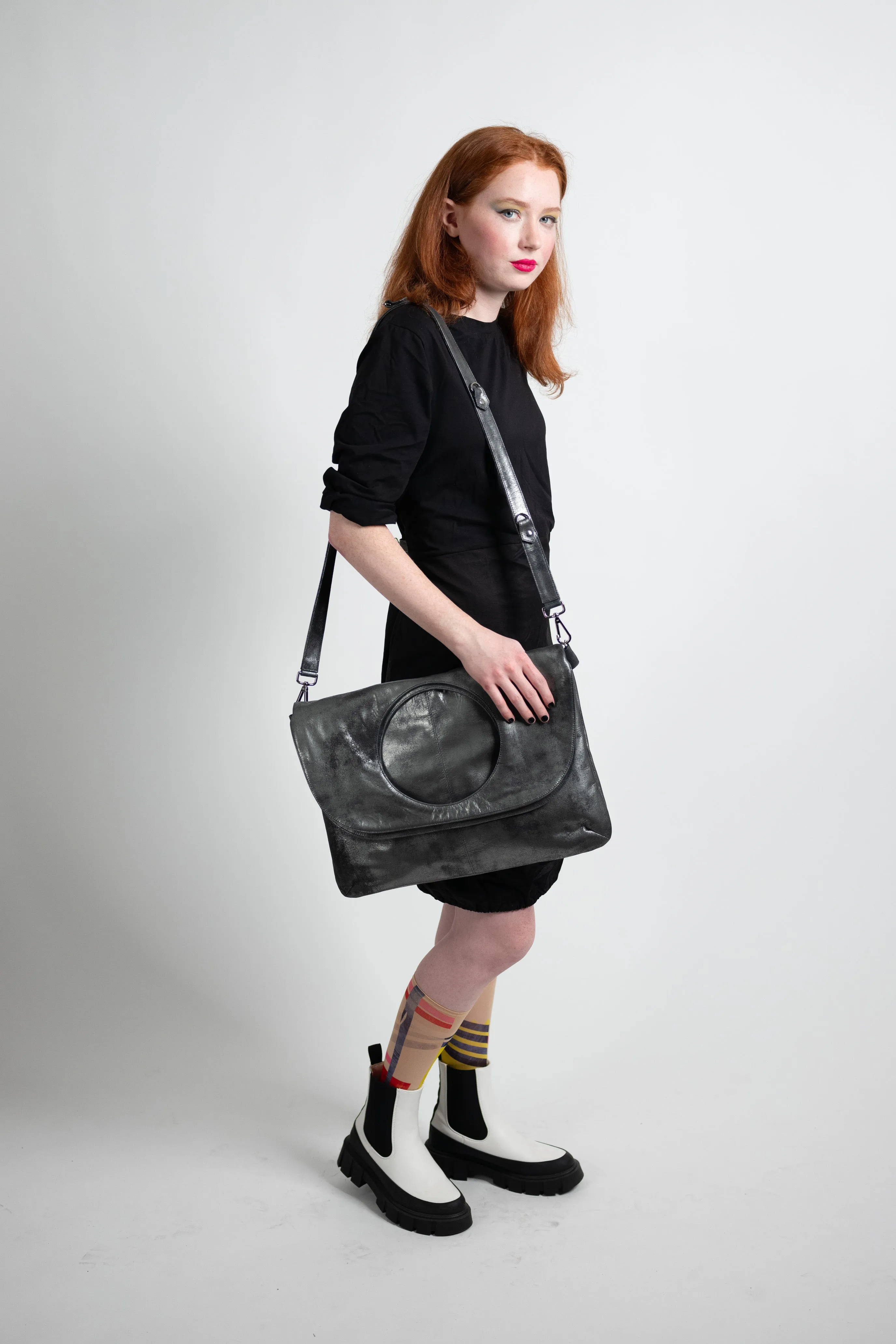 Audrey Large Messenger/Laptop Bag in Whiskey