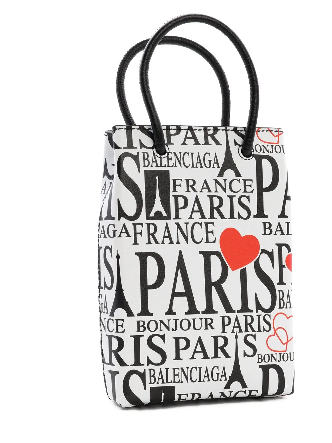 Balenciaga Paris Logo Shopping Phone Holder Bag