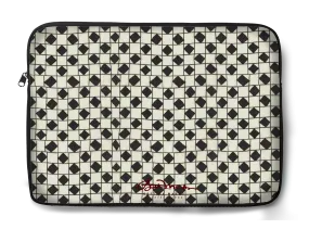 B&W Checkerboard Optical Laptop Sleeve