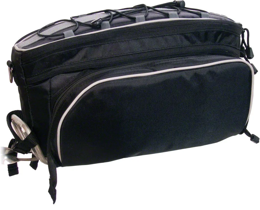 BANJO BROTHERS RACK TOP PANNIER BAG: BLACK