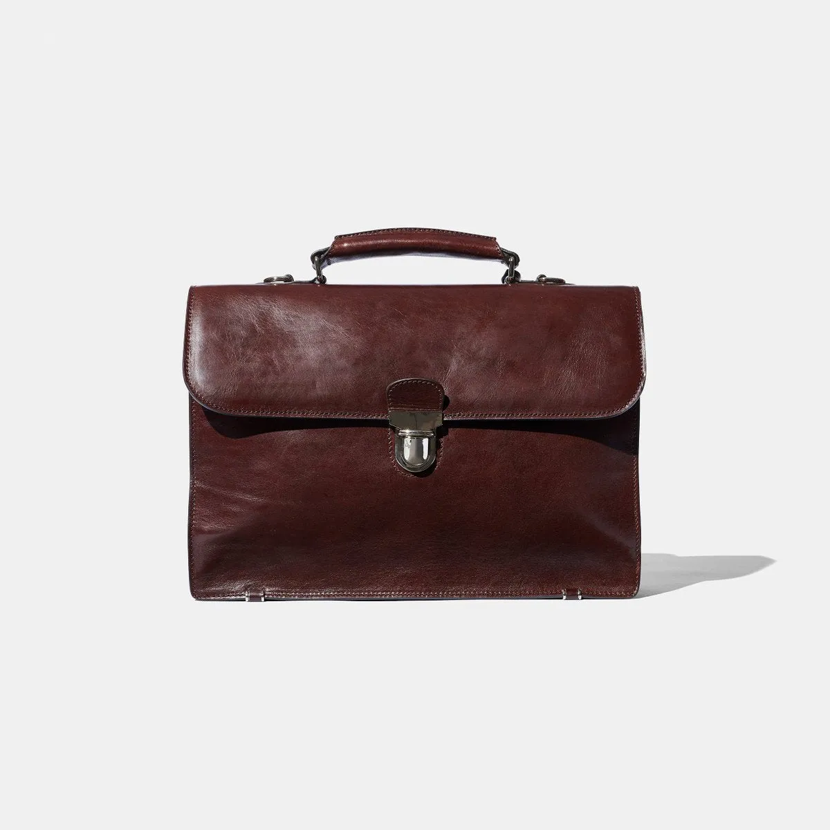 Baron - Small Briefcase BROWN LEATHER