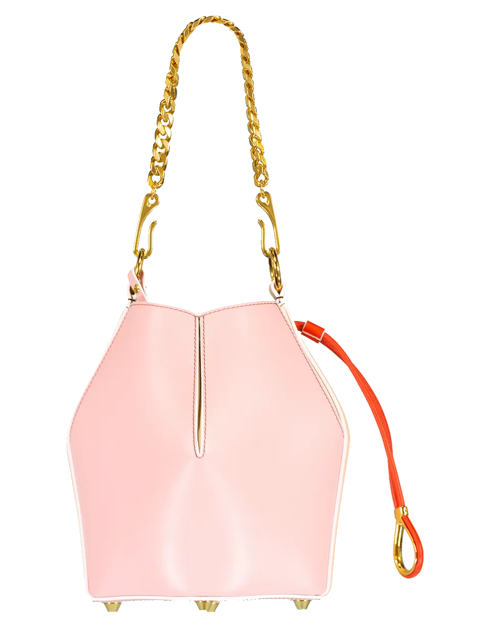 Bi-Color Small Bucket Bag