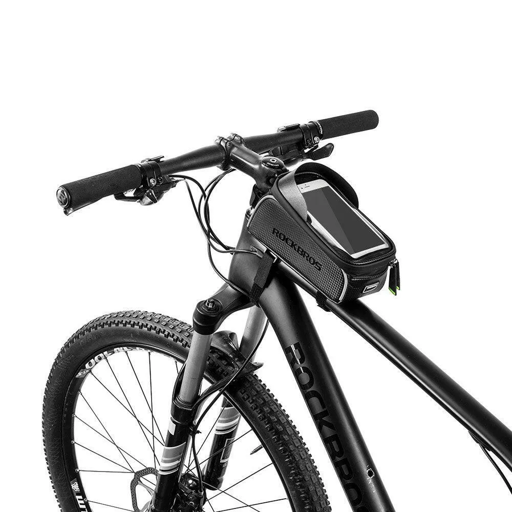 Bike Phone Bag Top Tube Bag Cycling Front Frame Bag Phone Holder Touch Screen Bike Phone Pouch