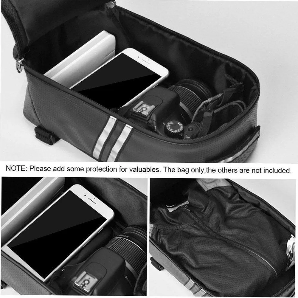 Bike Trunk Bag 7L Bicycle Rear Bag Water Resistant Bike Rack Bag with Waterproof Rain Cover