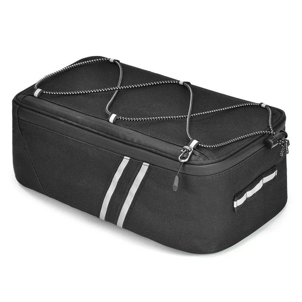 Bike Trunk Bag 7L Bicycle Rear Bag Water Resistant Bike Rack Bag with Waterproof Rain Cover