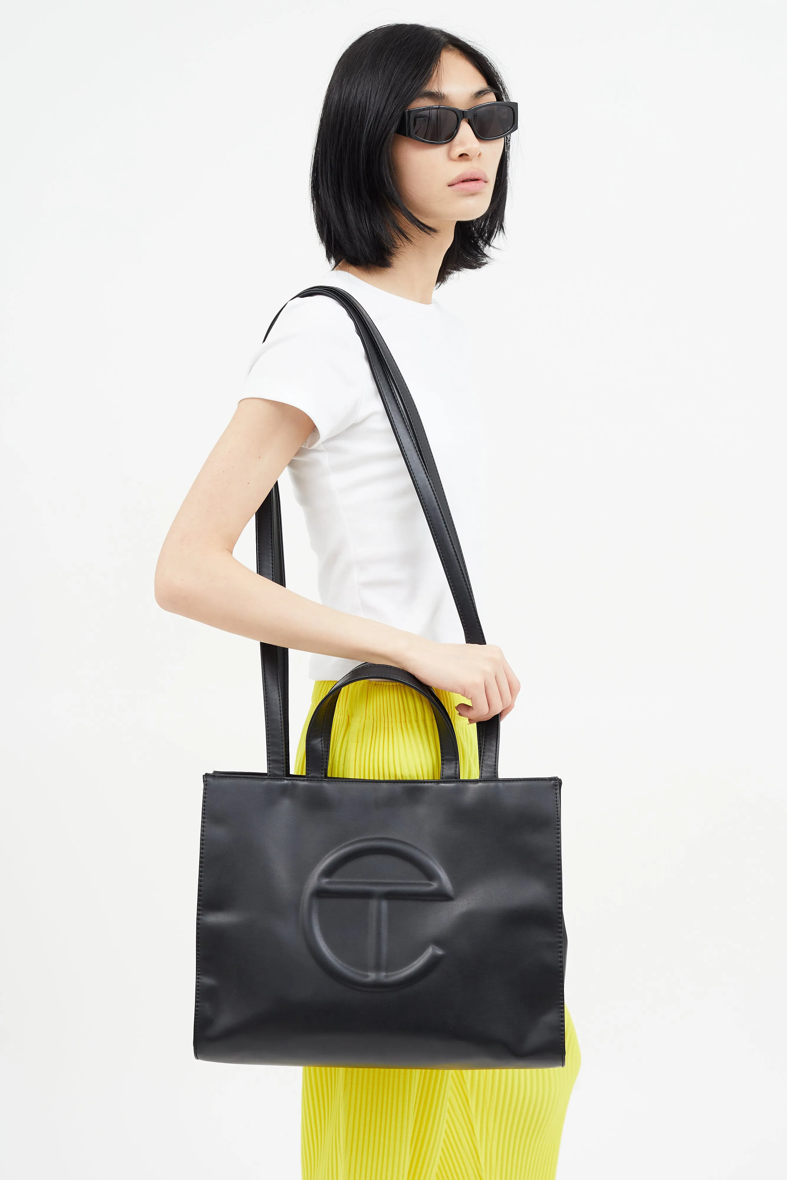 Black Medium Shopping Bag