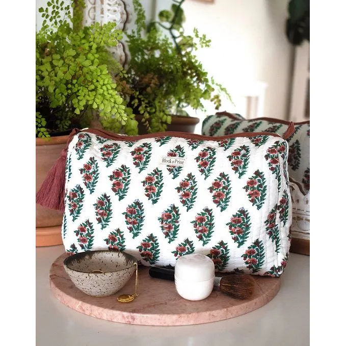 Block Print Toiletry Bag