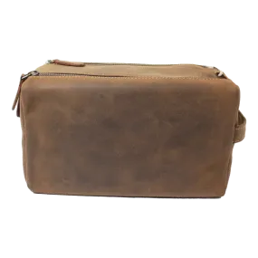 BOL Distressed Leather Toiletry Bag