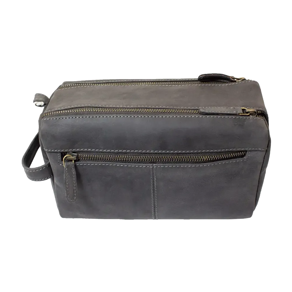 BOL Distressed Leather Toiletry Bag