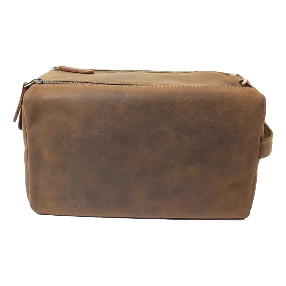 BOL Distressed Leather Toiletry Bag