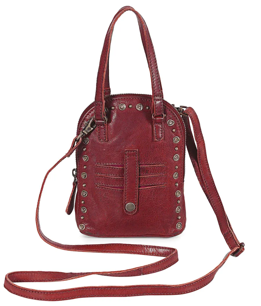 Bordeaux Distressed Phone Bag