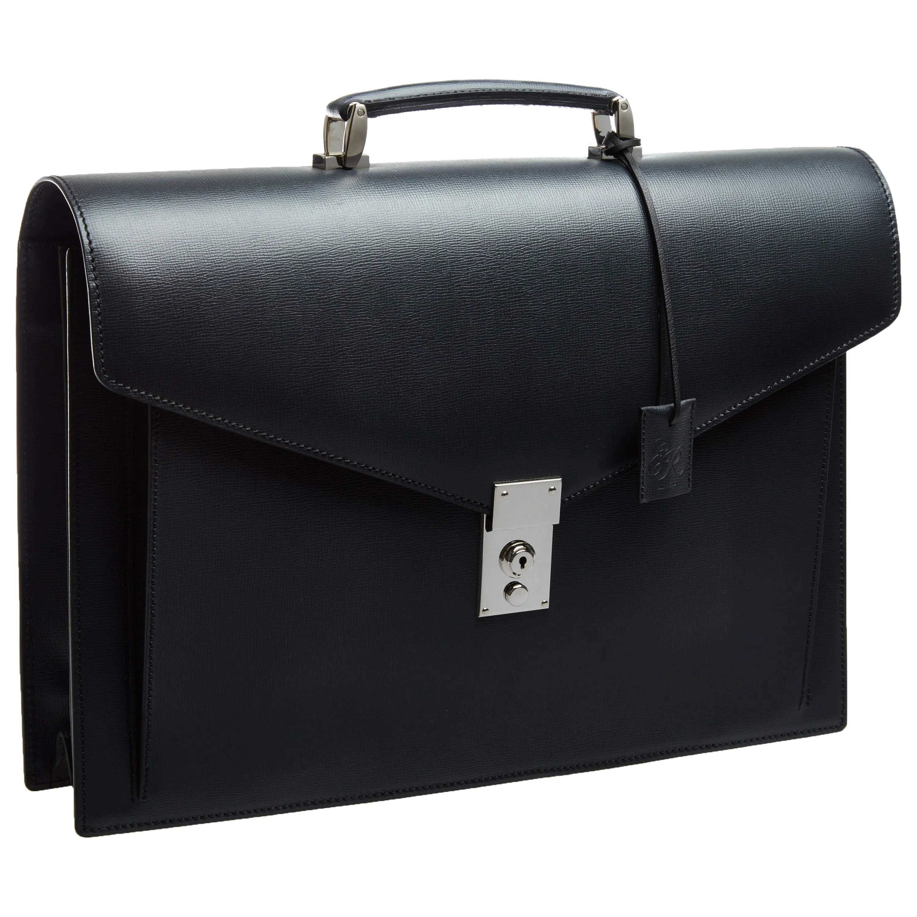 Bramwell Black Leather Briefcase