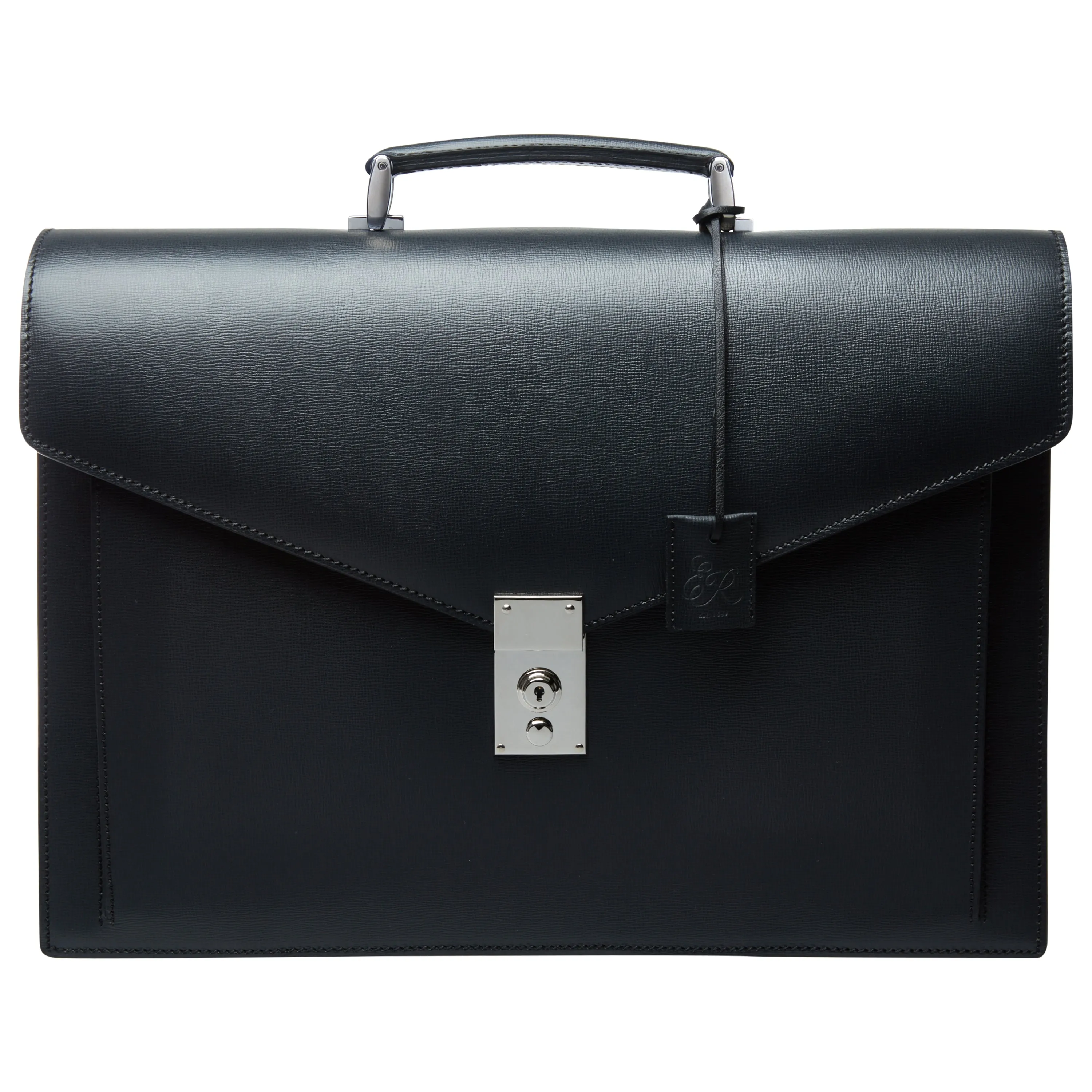 Bramwell Black Leather Briefcase