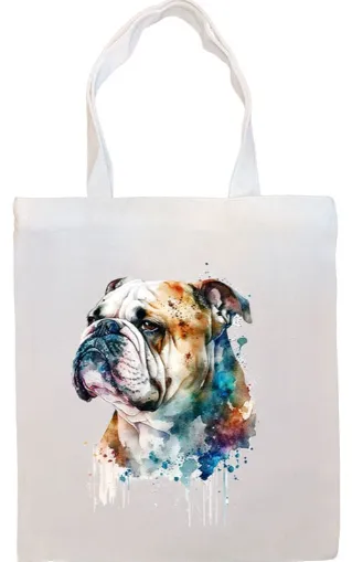 Breed Specific Dog Image Zippered Tote Bag