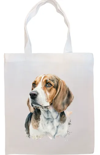 Breed Specific Dog Image Zippered Tote Bag