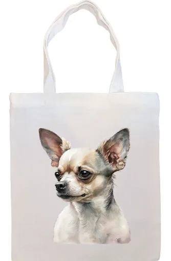 Breed Specific Dog Image Zippered Tote Bag