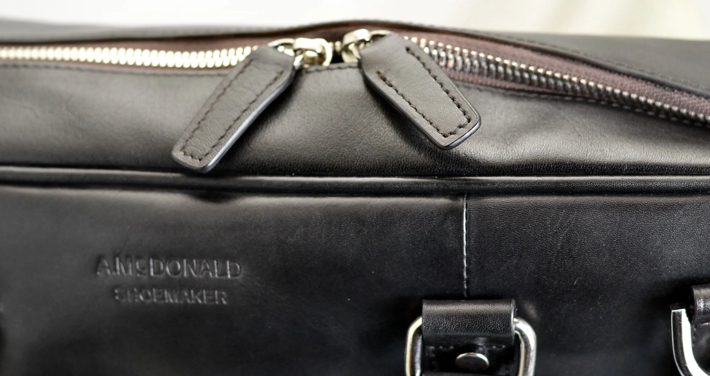 Briefcase | Black calf