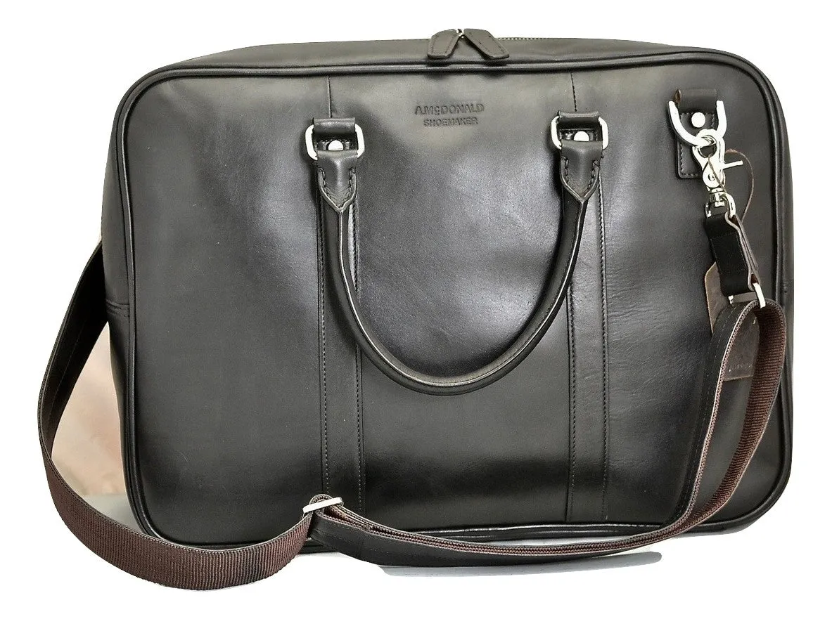 Briefcase | Black calf