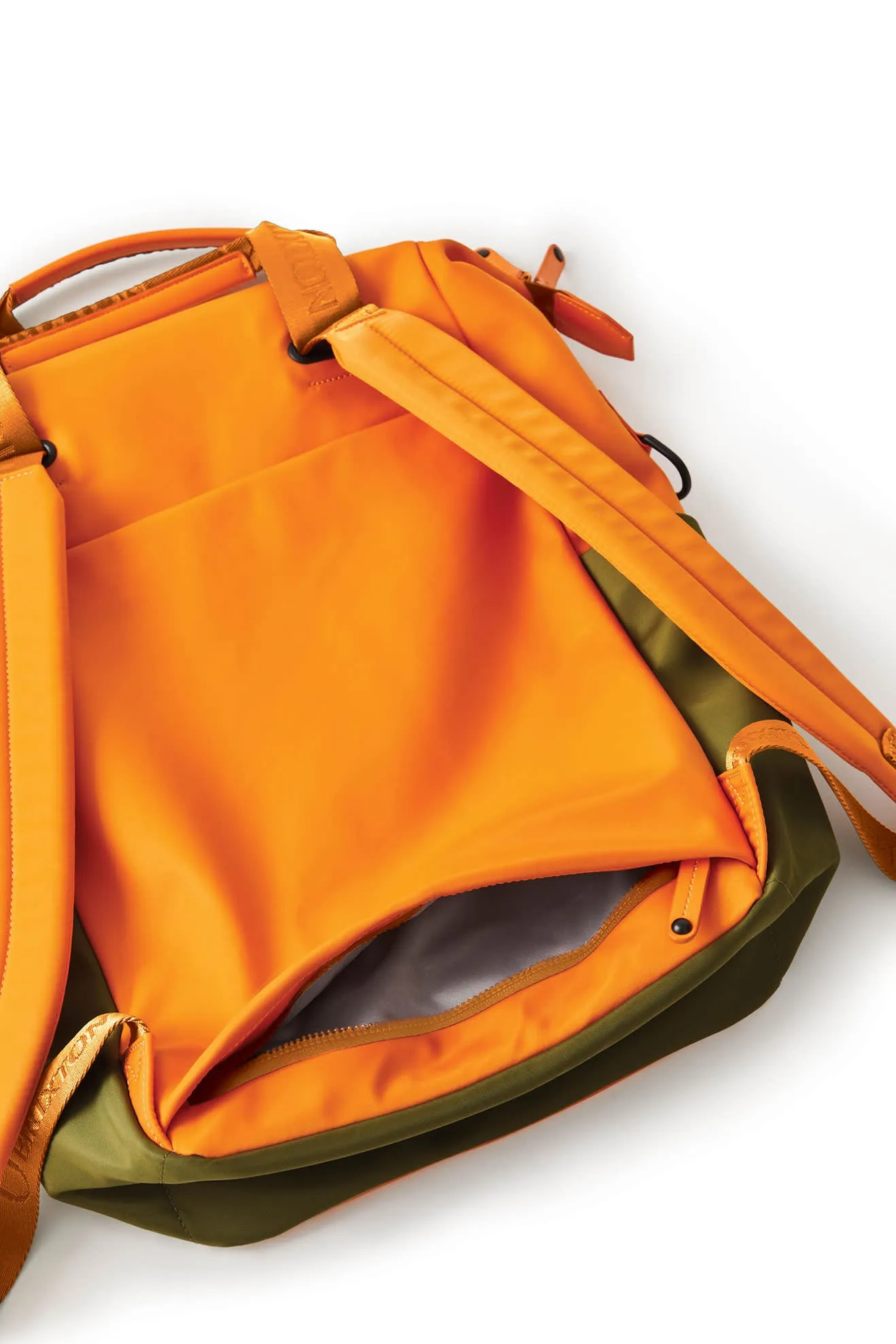 Brixton x Vessel Tote Backpack - Orange/Olive