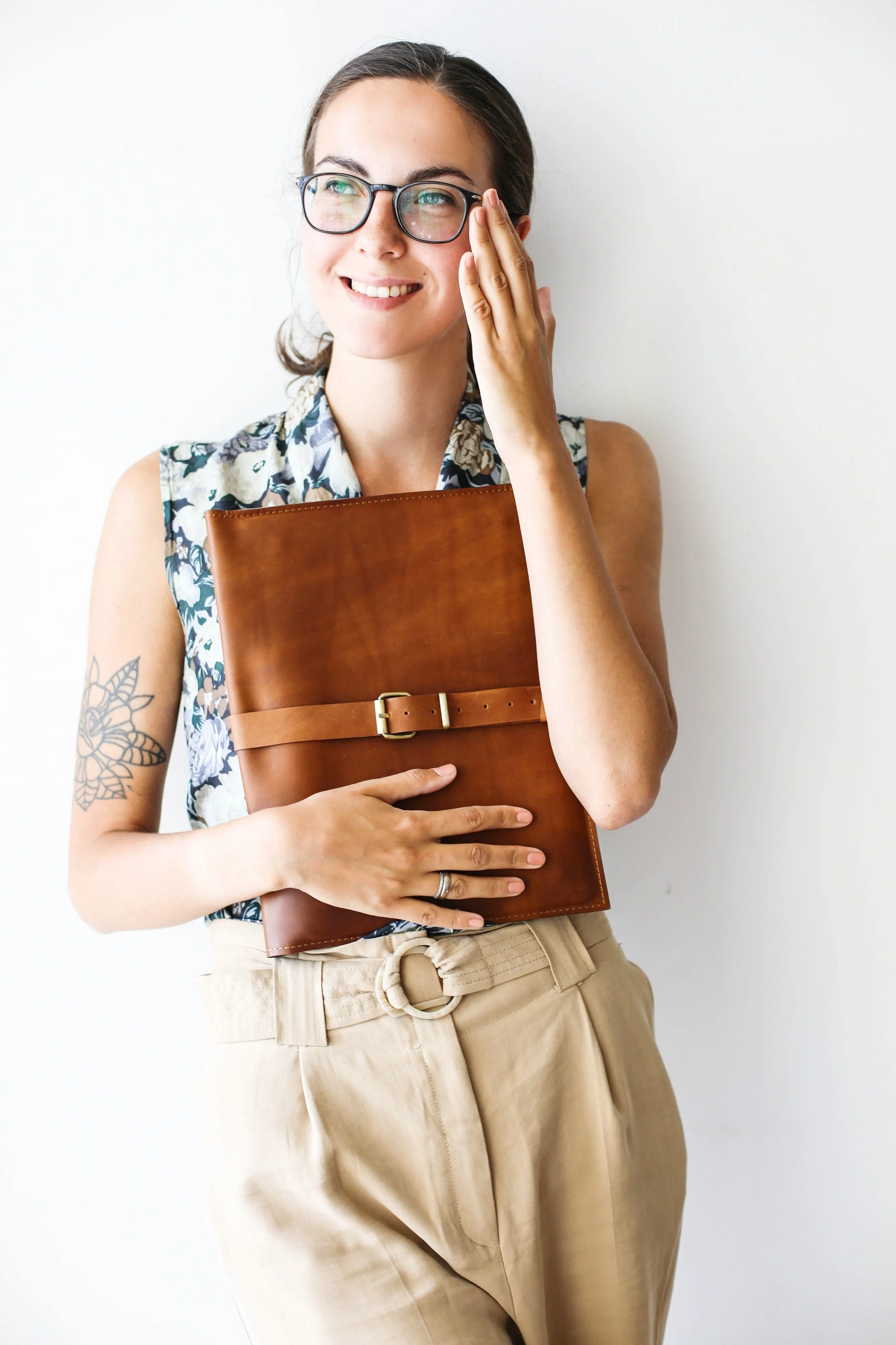 Brown Leather Macbook 12"-13" Case