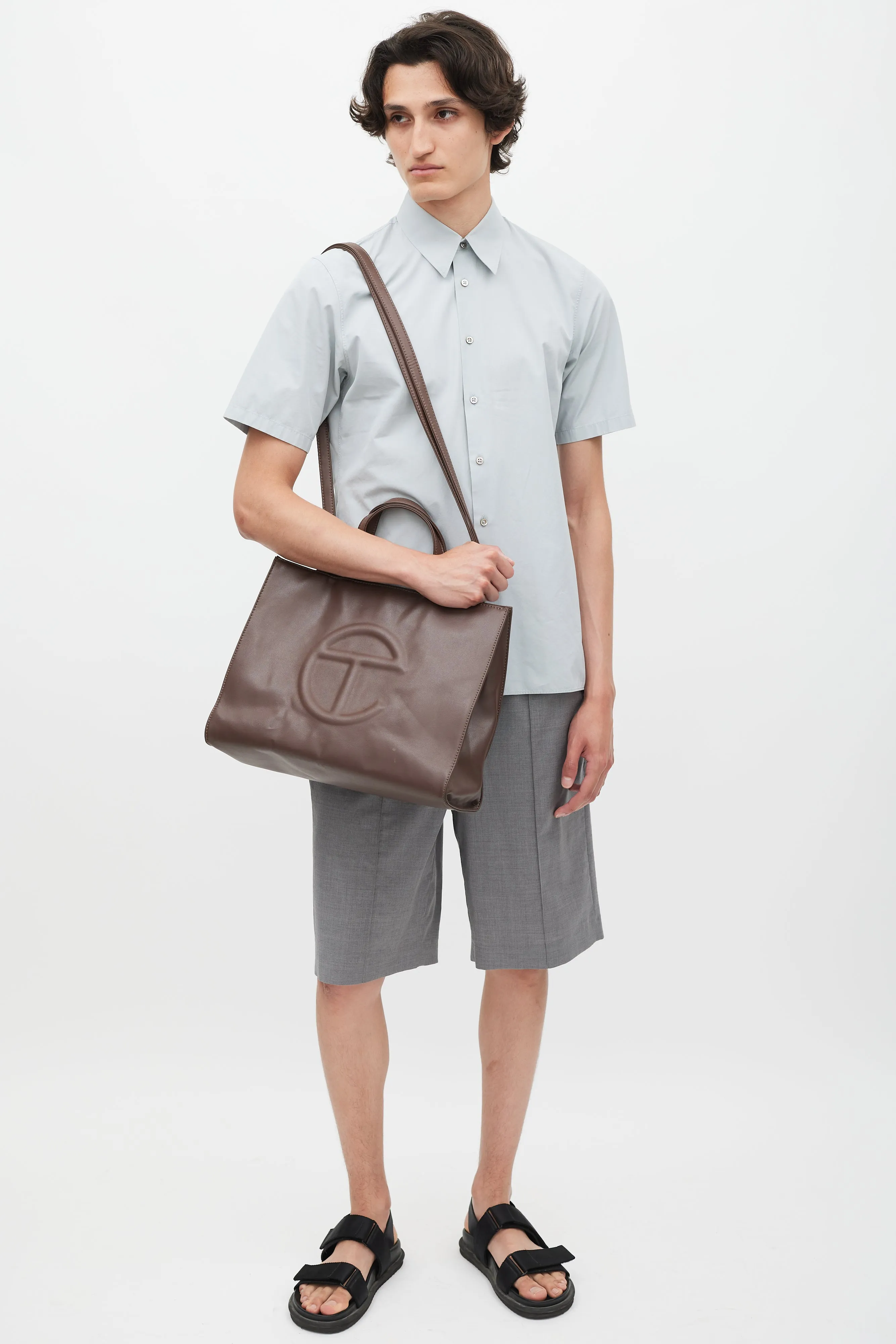 Brown Medium Shopping Tote