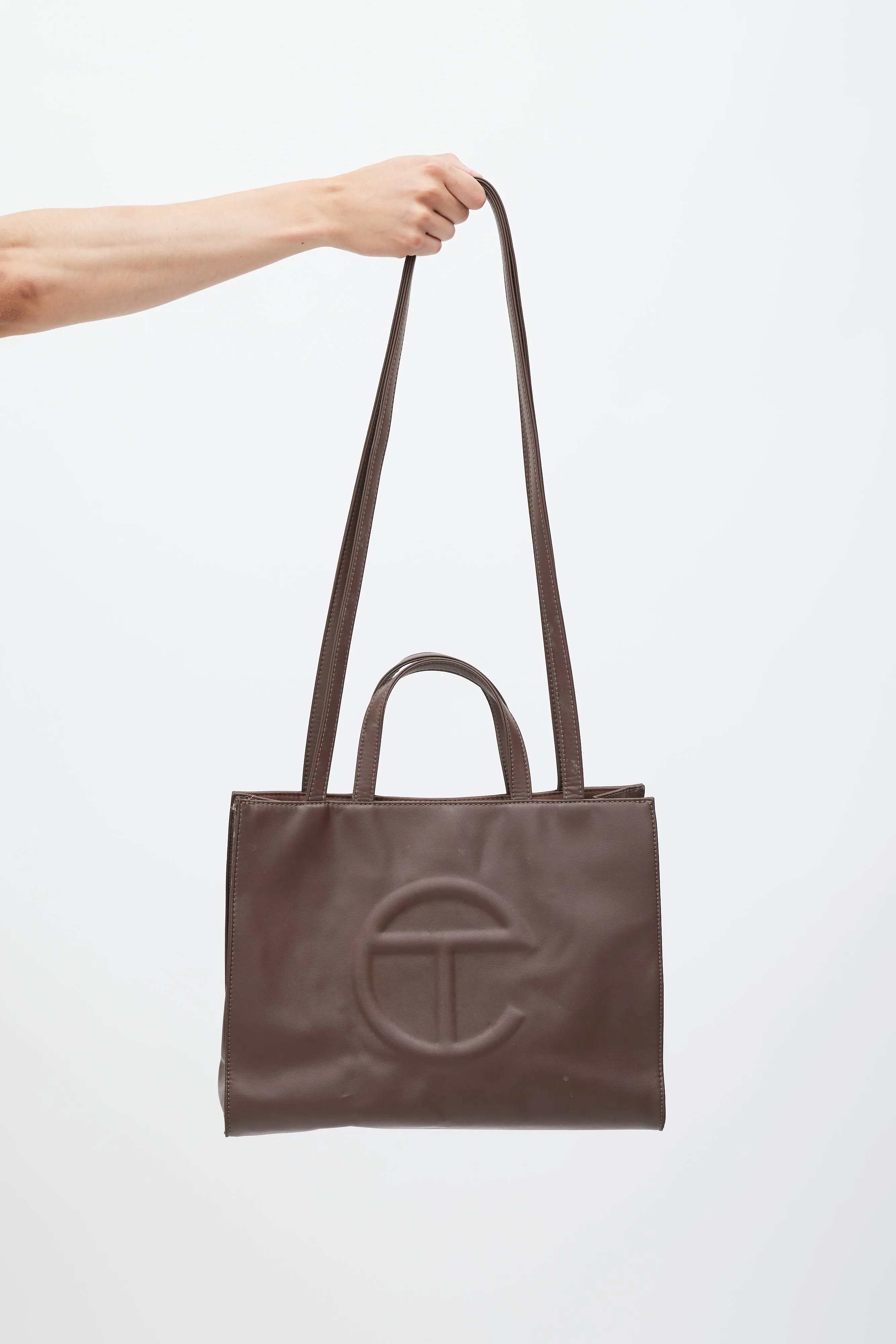 Brown Medium Shopping Tote