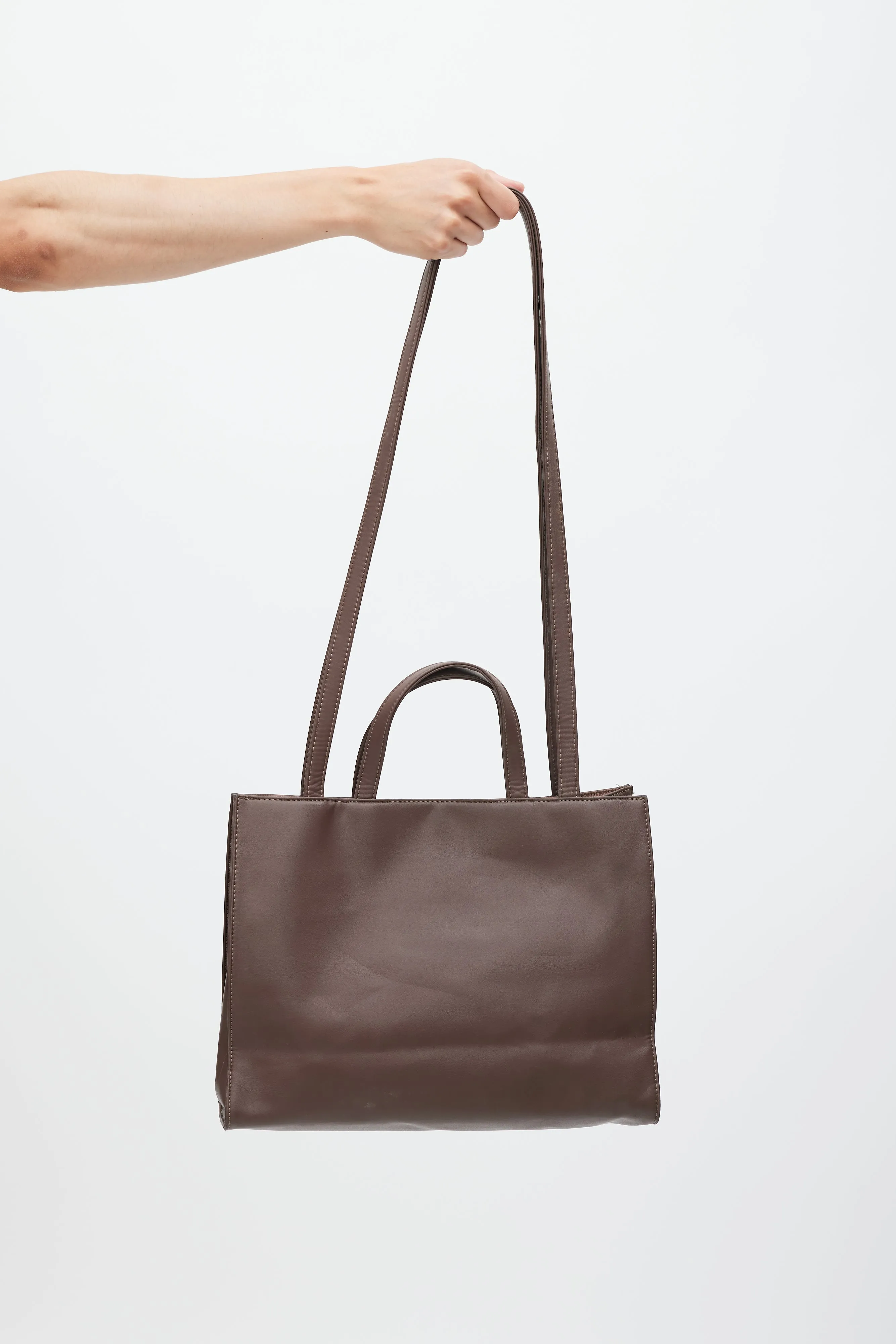 Brown Medium Shopping Tote