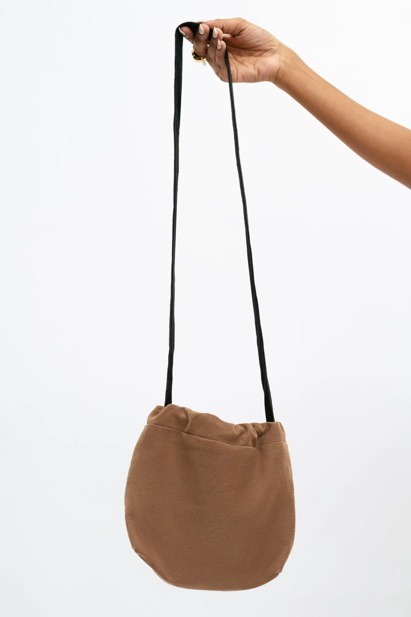 Brown Mini Bucket Bag