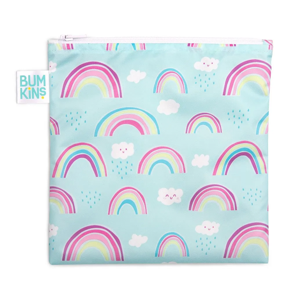 Bumkins Large Reusable Snack Bag - Rainbows