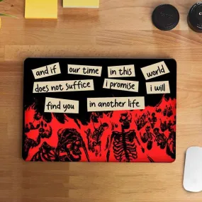 Burning Skeleton Laptop Skin